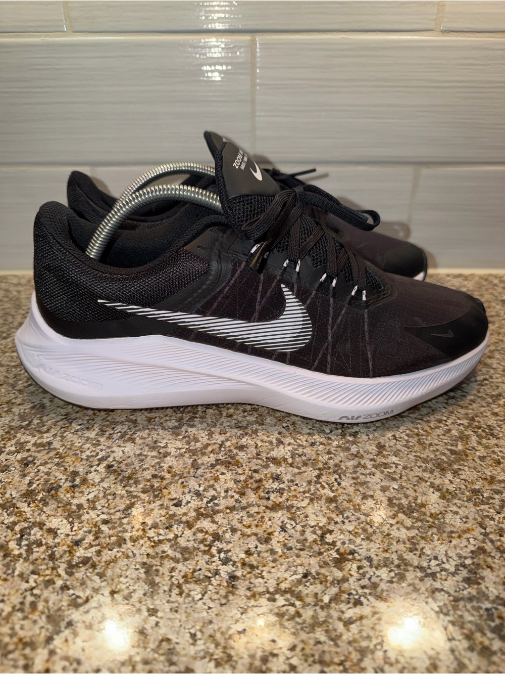 Nike Black and White Men's Running Sneakers
